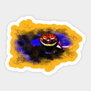 Jack O Lantern Halloween Pumpkin Sticker